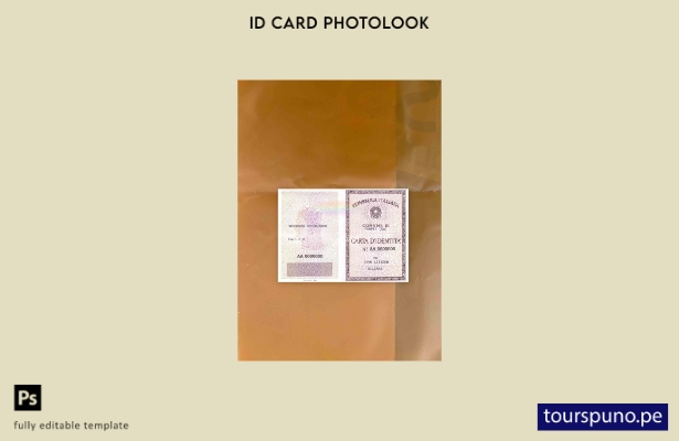 listo para imprimir plantilla FRONTAL de documento de identidad de Italia (La Ca